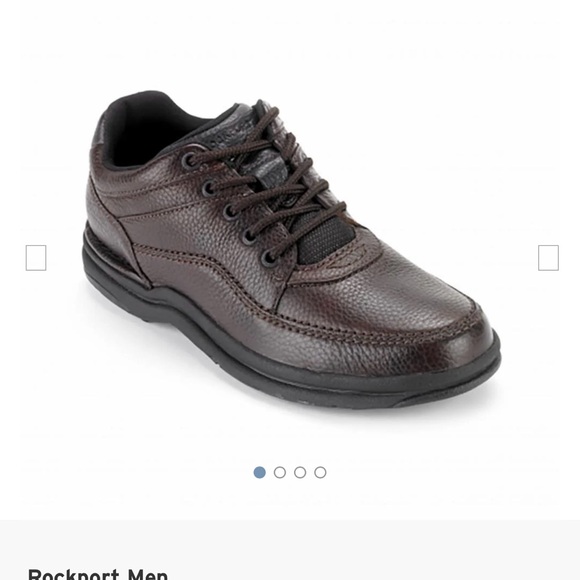 Men\'s Rockport Brown Leather Walking Shoes Size 12N main image 4